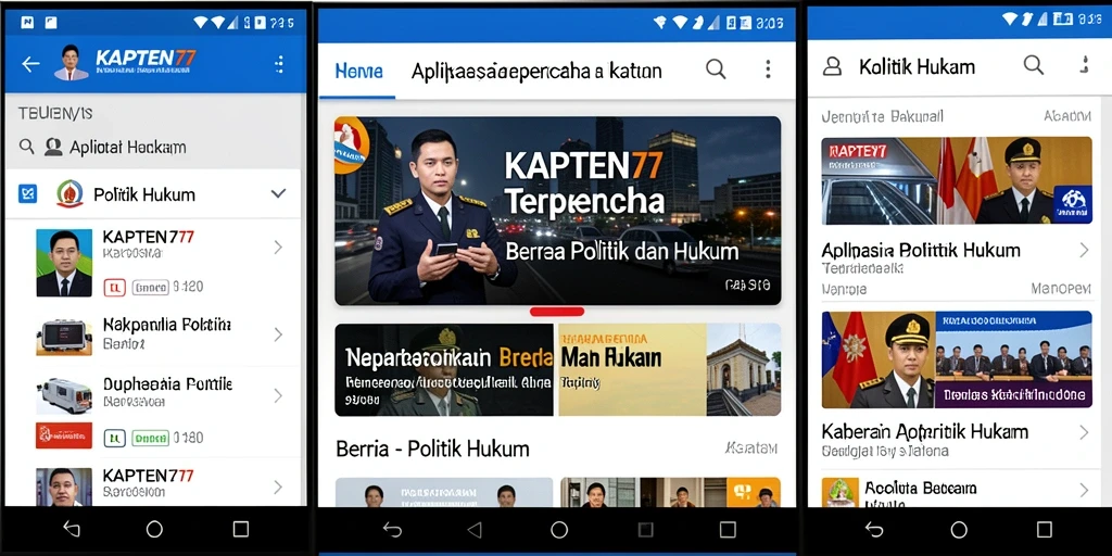 Tampilan antarmuka KAPTEN77 yang informatif dan mudah digunakan.