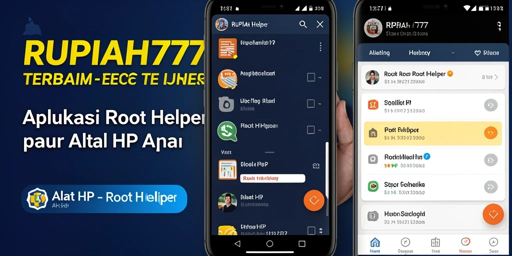 Tampilan antarmuka utama aplikasi RUPIAH777 yang intuitif dan informatif.