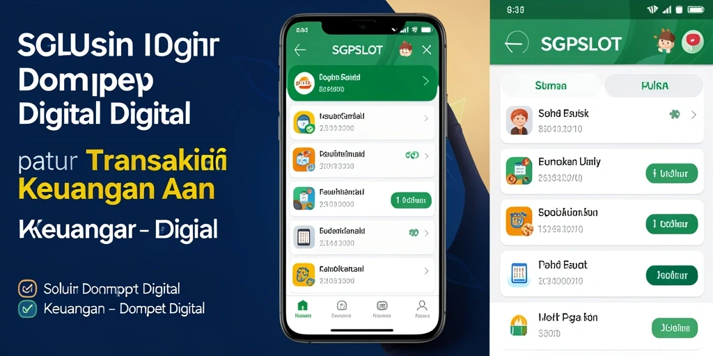 Tampilan antarmuka SGPSLOT yang modern dan user-friendly.